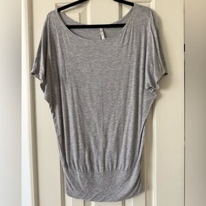 S & S Clothing Grey Off The Shoulder Shirt
